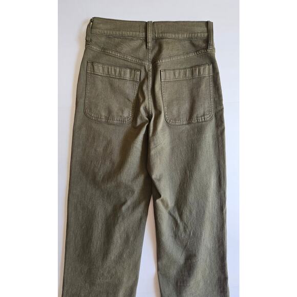 Madewell Emmitt Wide Leg High Rise Full Length Pants Jeans, Sz 24 - Picture 4 of 10